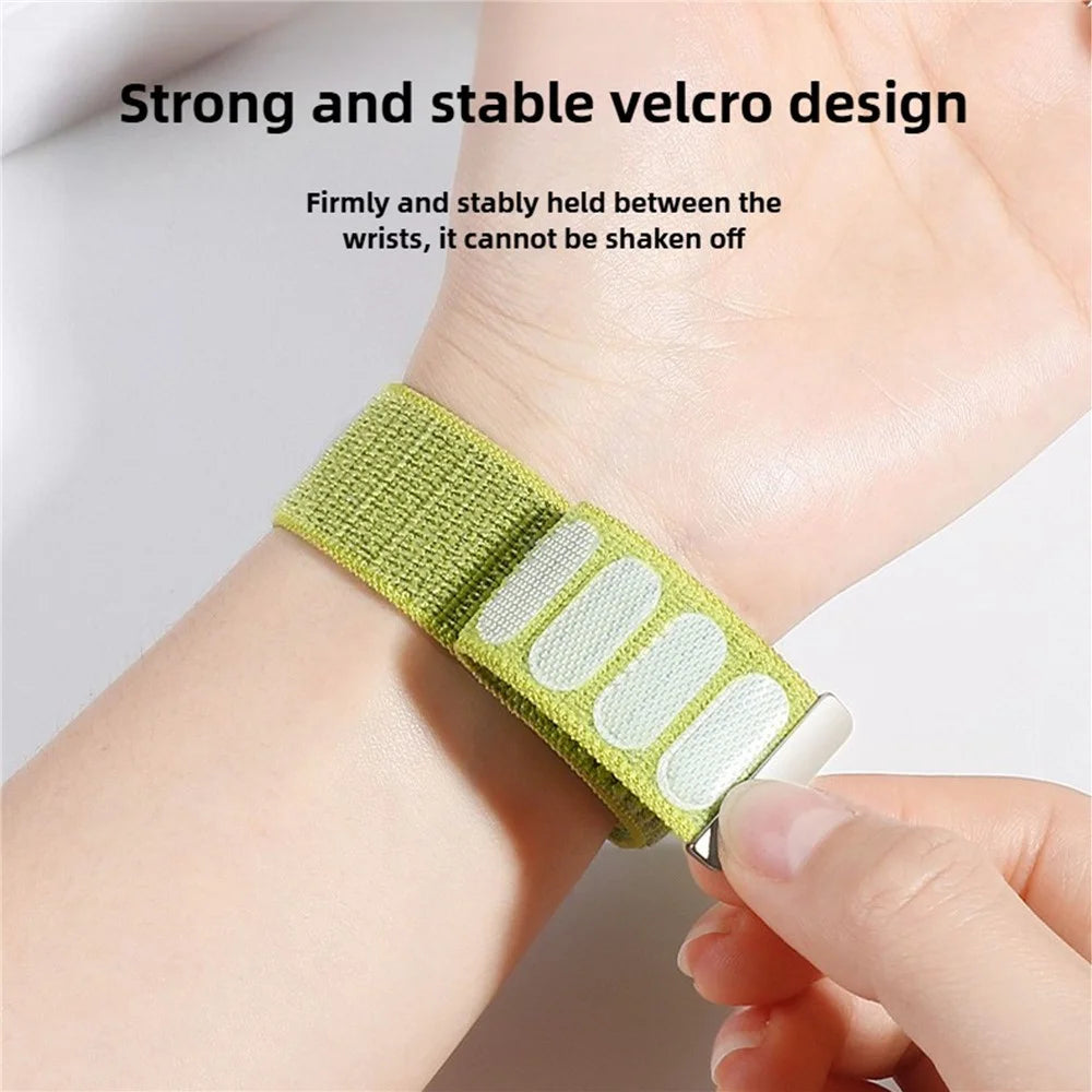 Wrist Strap for WHOOP 5.0 Magic Tape Nylon Woven Watch Band - Black - 2