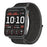 24mm Loop Nylon Band for Garmin Venu X1 Quick Release Metal Clasp Watch Strap - Black / Grey - 3
