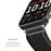 24mm Loop Nylon Band for Garmin Venu X1 Quick Release Metal Clasp Watch Strap - Black / Grey - 5