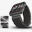 24mm Loop Nylon Band for Garmin Venu X1 Quick Release Metal Clasp Watch Strap - Black / Grey - 6