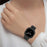 For Samsung Galaxy Watch8 44mm TPU Strap with Integrated Watch Case Adjustable Watchband - Black - 6