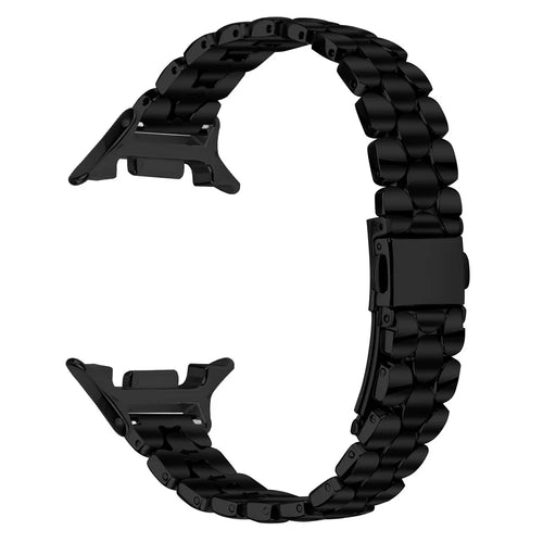 Watch Band for Samsung Galaxy Watch8 Classic 46mm / Watch8 44mm / 40mm Pearl-Shape Stainless Steel Black Wrist Strap - 1