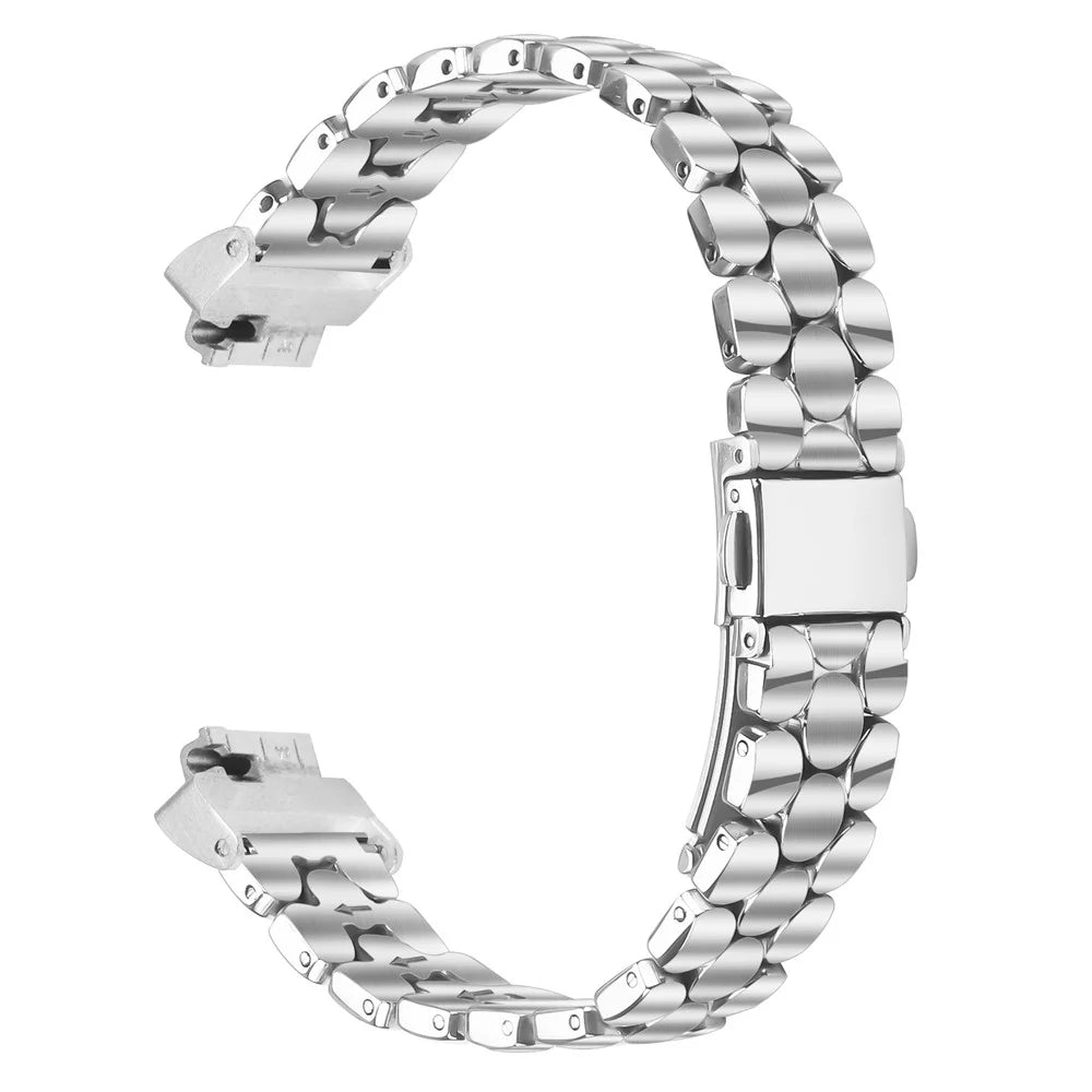 Metal Watch Band for Fitbit Inspire HR / Inspire 2 / Inspire Pearl-Shape Stainless Steel Silver Wrist Strap - 1