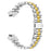 Metal Watch Band for Fitbit Inspire HR / Inspire 2 / Inspire Pearl-Shape Stainless Steel Electroplating Wrist Strap - Silver / Gold - 1