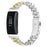 Metal Watch Band for Fitbit Inspire HR / Inspire 2 / Inspire Pearl-Shape Stainless Steel Electroplating Wrist Strap - Silver / Gold - 2
