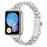 For Xiaomi Smart Band 10 Pro / 9 Pro / 8 Pro / Redmi Watch 6 / 5 / 4 Watch Band Pearl-Shape Stainless Steel Silver Wrist Strap - 2