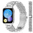For Xiaomi Smart Band 10 Pro / 9 Pro / 8 Pro / Redmi Watch 6 / 5 / 4 Metal Watch Band Rhinestone Butterfly Decor Stainless Steel Silver Wrist Band - 3