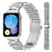 Metal Watch Band for Xiaomi Smart Band 10 Pro / 9 Pro / 8 Pro / Redmi Watch 6 / 5 / 4 Rhinestone Butterfly Decor Stainless Steel Silver Wrist Band - 3