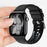 Fluorubber Strap for Apple Watch Series 11 10 42mm  /  9 8 7 41mm  /  SE3 SE2 SE 6 5 4 40mm  /  3 2 1 38mm Quick Release Breathable Watch Band - Black - 2