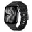 Fluorine Rubber Watch Band for Apple Watch Series 11 10 42mm  /  9 8 7 41mm  /  SE3 SE2 SE 6 5 4 40mm  /  3 2 1 38mm Quick Release Wrist Strap - Black - 2