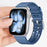 Fluorine Rubber Watch Band for Apple Watch Series 11 10 42mm  /  9 8 7 41mm  /  SE3 SE2 SE 6 5 4 40mm  /  3 2 1 38mm Quick Release Wrist Strap - Black - 4