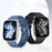 Fluorine Rubber Watch Band for Apple Watch Series 11 10 42mm  /  9 8 7 41mm  /  SE3 SE2 SE 6 5 4 40mm  /  3 2 1 38mm Quick Release Wrist Strap - Black - 6