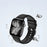 Cross Textured Fluorubber Strap for Apple Watch Series 11 10 42mm  /  9 8 7 41mm  /  SE3 SE2 SE 6 5 4 40mm  /  3 2 1 38mm Replacement Watch Band - Black - 3