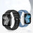 Cross Textured Fluorubber Strap for Apple Watch Series 11 10 42mm  /  9 8 7 41mm  /  SE3 SE2 SE 6 5 4 40mm  /  3 2 1 38mm Replacement Watch Band - Black - 4