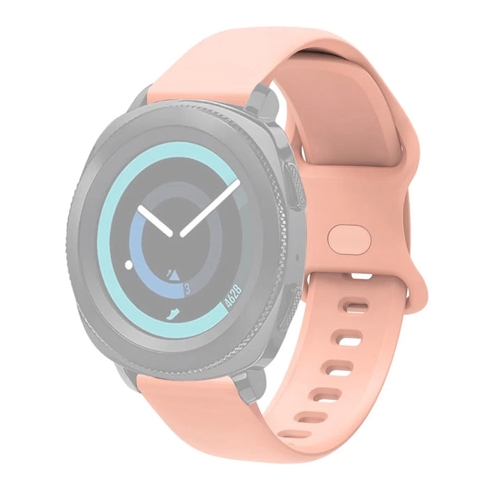 22mm Adjustable Universal Silicone Watchband Strap Replacement Wrist Strap for Xiaomi Haylou RT LS05s/RS3 LS04 - Pink - 1