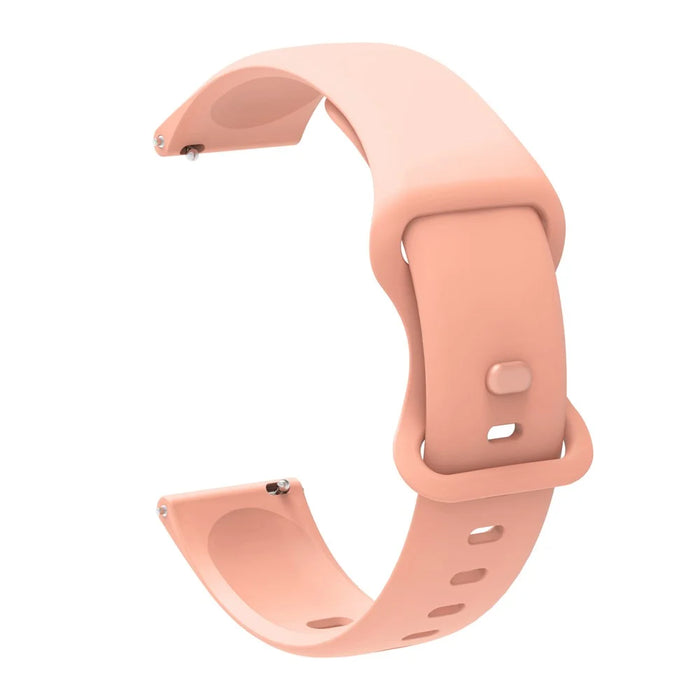22mm Adjustable Universal Silicone Watchband Strap Replacement Wrist Strap for Xiaomi Haylou RT LS05s/RS3 LS04 - Pink - 2
