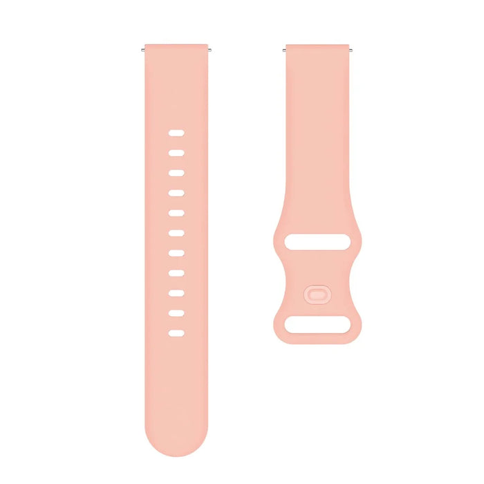 22mm Adjustable Universal Silicone Watchband Strap Replacement Wrist Strap for Xiaomi Haylou RT LS05s/RS3 LS04 - Pink - 4