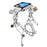 Silver Double Chain Link Metal Strap for Xiaomi Smart Band 10 Pro / 9 Pro / 8 Pro / Redmi Watch 6 / 5 / 4 Watch Band Drawstring Adjustable - 2