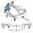 Silver Double Chain Link Metal Strap for Xiaomi Smart Band 10 Pro / 9 Pro / 8 Pro / Redmi Watch 6 / 5 / 4 Watch Band Drawstring Adjustable - 3