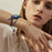 Electroplated Double Chain Link Metal Strap for Xiaomi Smart Band 10 Pro / 9 Pro / 8 Pro / Redmi Watch 6 / 5 / 4 Watch Band Drawstring Adjustable - Black - 5