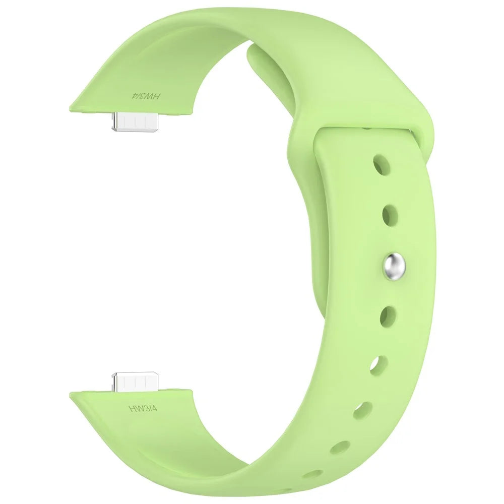 Smart Watch Band for Huawei Watch Fit 4 Pro / Fit 4 / Fit 3 Reverse Buckle Silicone Strap - Matcha Green - 3