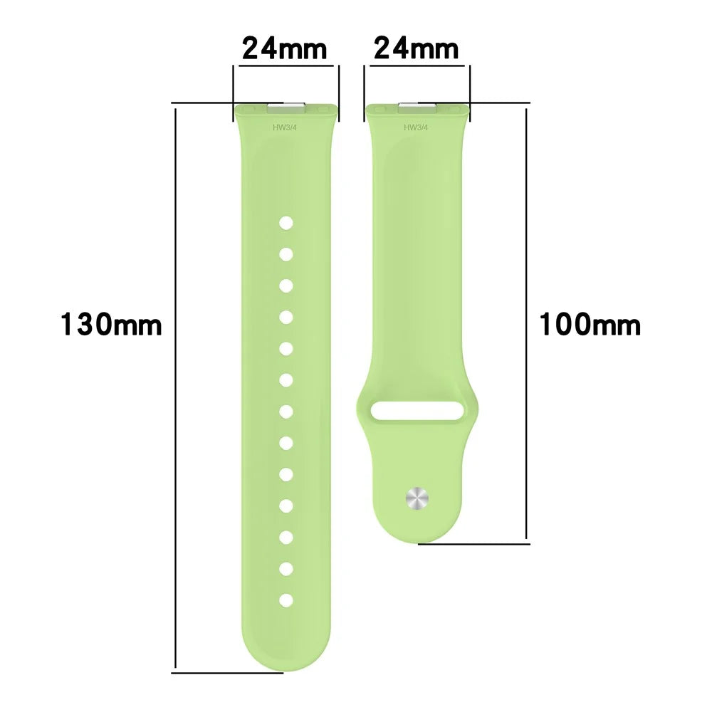 Smart Watch Band for Huawei Watch Fit 4 Pro / Fit 4 / Fit 3 Reverse Buckle Silicone Strap - Matcha Green - 6