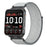 For Garmin Venu X1 Nylon Loop Strap with Metal Connector Quick Release Breathable Watch Band - Grey - 3