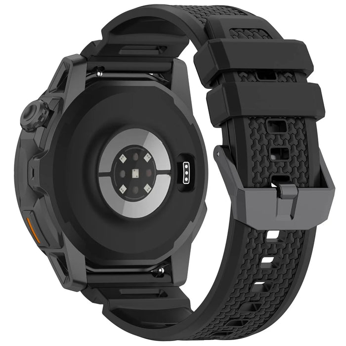24mm Armor Watch Band for Coros Nomad / Garmin Venu X1 / TicWatch Atlas Adjustable Silicone Strap - Black - 1