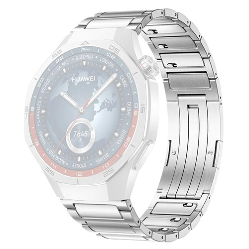 22mm Full Removable Metal Strap for Huawei Watch GT 6 Pro 46mm / Oppo Watch X / X2 / 4 Pro One-Bead Titanium Watch Band - Silver - 1