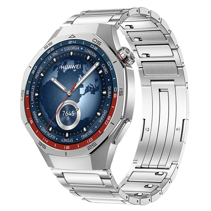 22mm Full Removable Metal Strap for Huawei Watch GT 6 Pro 46mm / Oppo Watch X / X2 / 4 Pro One-Bead Titanium Watch Band - Silver - 2