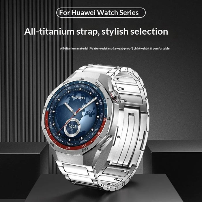 22mm Full Removable Metal Strap for Huawei Watch GT 6 Pro 46mm / Oppo Watch X / X2 / 4 Pro One-Bead Titanium Watch Band - Silver - 3