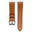 Fiber Leather Watch Band for Xiaomi Smart Band 10 Pro / 9 Pro / 8 Pro / Redmi Watch 6 / 5 / 4 Stitching Line Quick Release Replacement Strap - Brown - 3