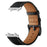 Fiber Leather Watch Band for Huami Amazfit T-Rex 2 Stitching Line Quick Release Replacement Strap - Black - 1