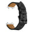 Fiber Leather Watch Band for Huami Amazfit T-Rex 2 Stitching Line Quick Release Replacement Strap - Black - 2