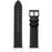 Fiber Leather Watch Band for Huami Amazfit T-Rex 2 Stitching Line Quick Release Replacement Strap - Black - 3
