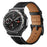 Fiber Leather Watch Band for Huami Amazfit T-Rex 2 Stitching Line Quick Release Replacement Strap - Black - 4