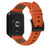 Litchi Textured Genuine Leather Strap with Electroplated Buckle for Xiaomi Smart Band 10 Pro / 9 Pro / 8 Pro / Redmi Watch 6 / 5 / 4 Pointed-End Watch Band - Orange / Black - 1