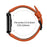 Litchi Textured Genuine Leather Strap with Electroplated Buckle for Xiaomi Smart Band 10 Pro / 9 Pro / 8 Pro / Redmi Watch 6 / 5 / 4 Pointed-End Watch Band - Orange / Black - 7