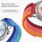 20mm Colored Loop Nylon Strap for Samsung Galaxy Watch7 / 6 44mm / 40mm / 6 Classic 43mm / 47mm Magic Tape Closure Watch Band - Blue - 3