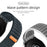 For Samsung Galaxy Watch7 44mm  /  40mm Nylon Watch Band 20mm Wave Pattern Magic Tape Closure Wrist Strap - White - 3