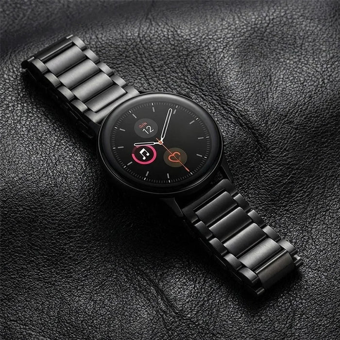 Watch Band For Google Pixel Watch 4 45mm / Watch 3 45mm 3-Bead Turtle Back Buckle Titanium Alloy Strap - Black - 5