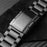 Watch Band For Google Pixel Watch 4 45mm / Watch 3 45mm 3-Bead Turtle Back Buckle Titanium Alloy Strap - Black - 4