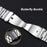 Integrated 3-Link Watch Band for Google Pixel Watch 4 45mm / Watch 3 45mm Titanium Alloy Strap with Butterfly Clasp - Silver - 3