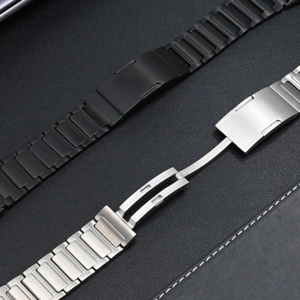 H-Link Metal Watch Band for Google Pixel Watch 4 45mm / Watch 3 45mm Wrist Band with Folding Buckle - Black - 6