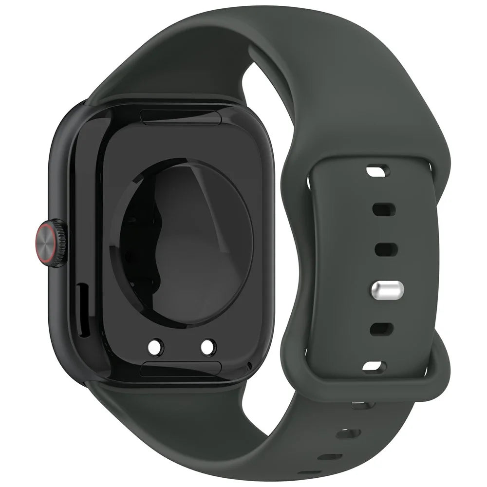 For vivo Watch GT 2 / iQOO Watch GT 2 Silicone Watch Band Butterfly Clasp Steel Buckle Strap - Dark Grey - 1