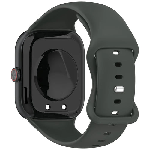 For vivo Watch GT 2 / iQOO Watch GT 2 Silicone Watch Band Butterfly Clasp Steel Buckle Strap - Dark Grey - 1