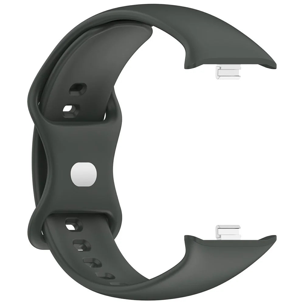 For vivo Watch GT 2 / iQOO Watch GT 2 Silicone Watch Band Butterfly Clasp Steel Buckle Strap - Dark Grey - 4