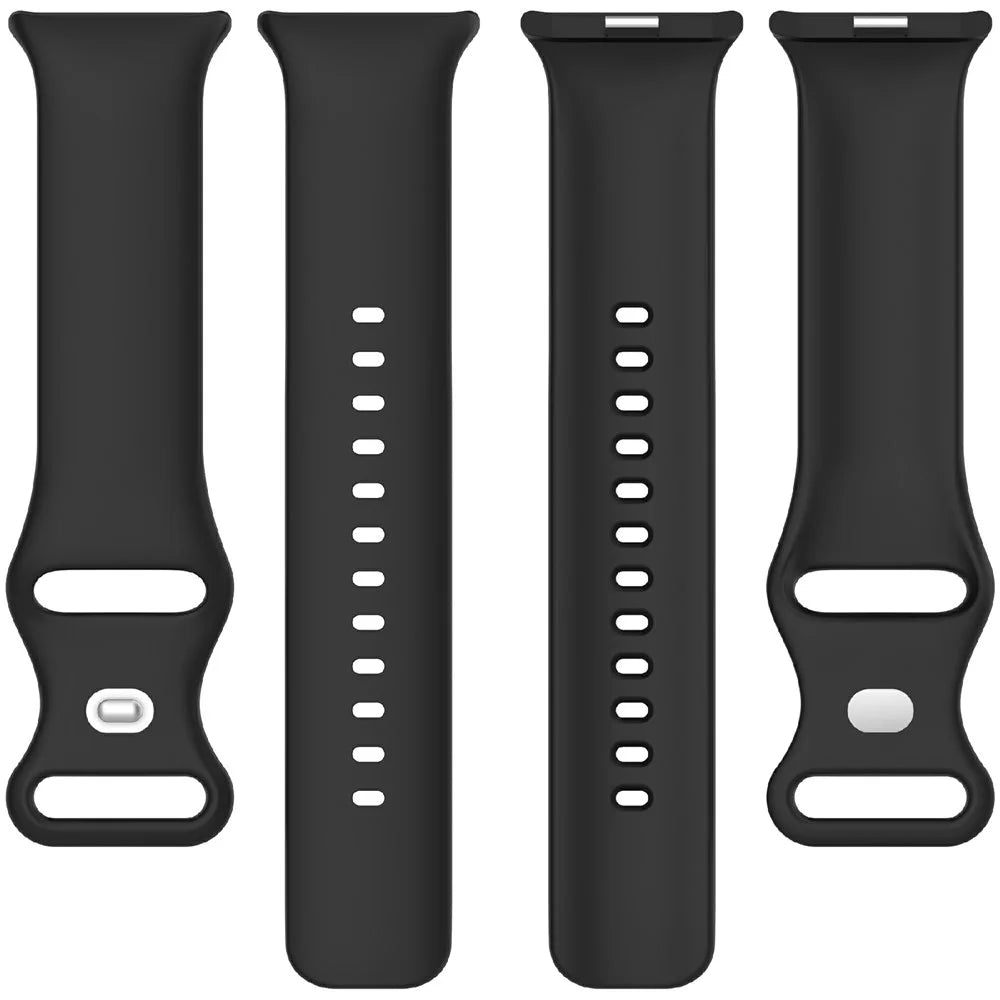 For vivo Watch GT 2 / iQOO Watch GT 2 Silicone Watch Band Butterfly Clasp Steel Buckle Strap - Dark Grey - 5