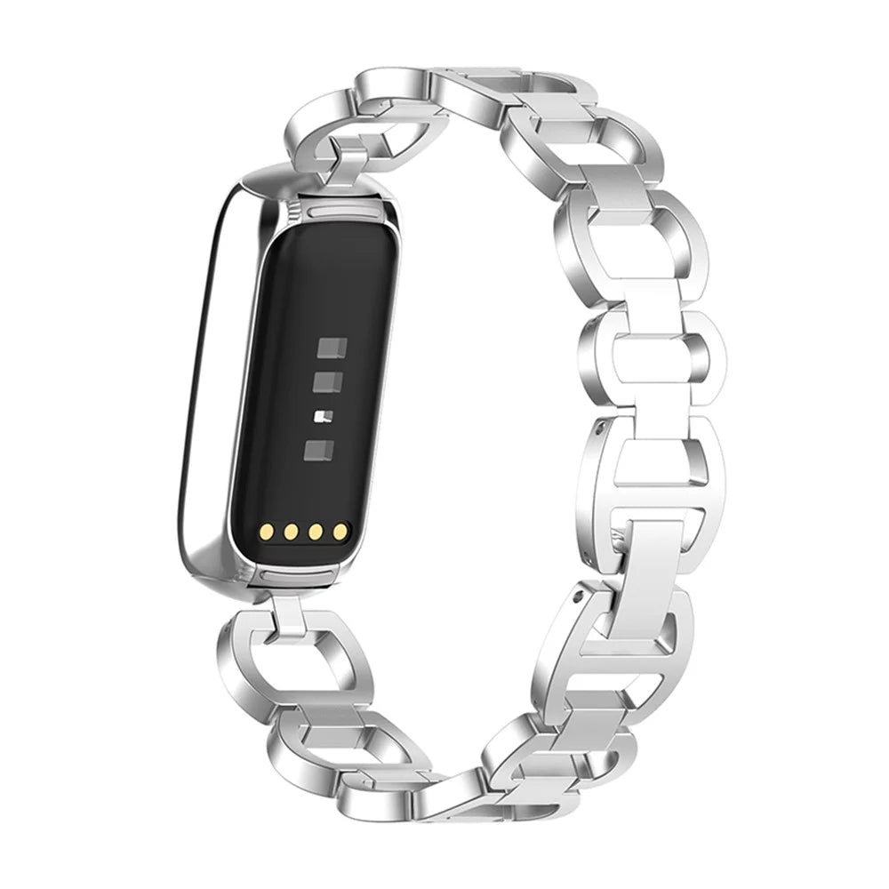 Stainless Steel Watch Band Replacement Bracelet Strap for Fitbit Luxe / Special Edition - Silver - 1