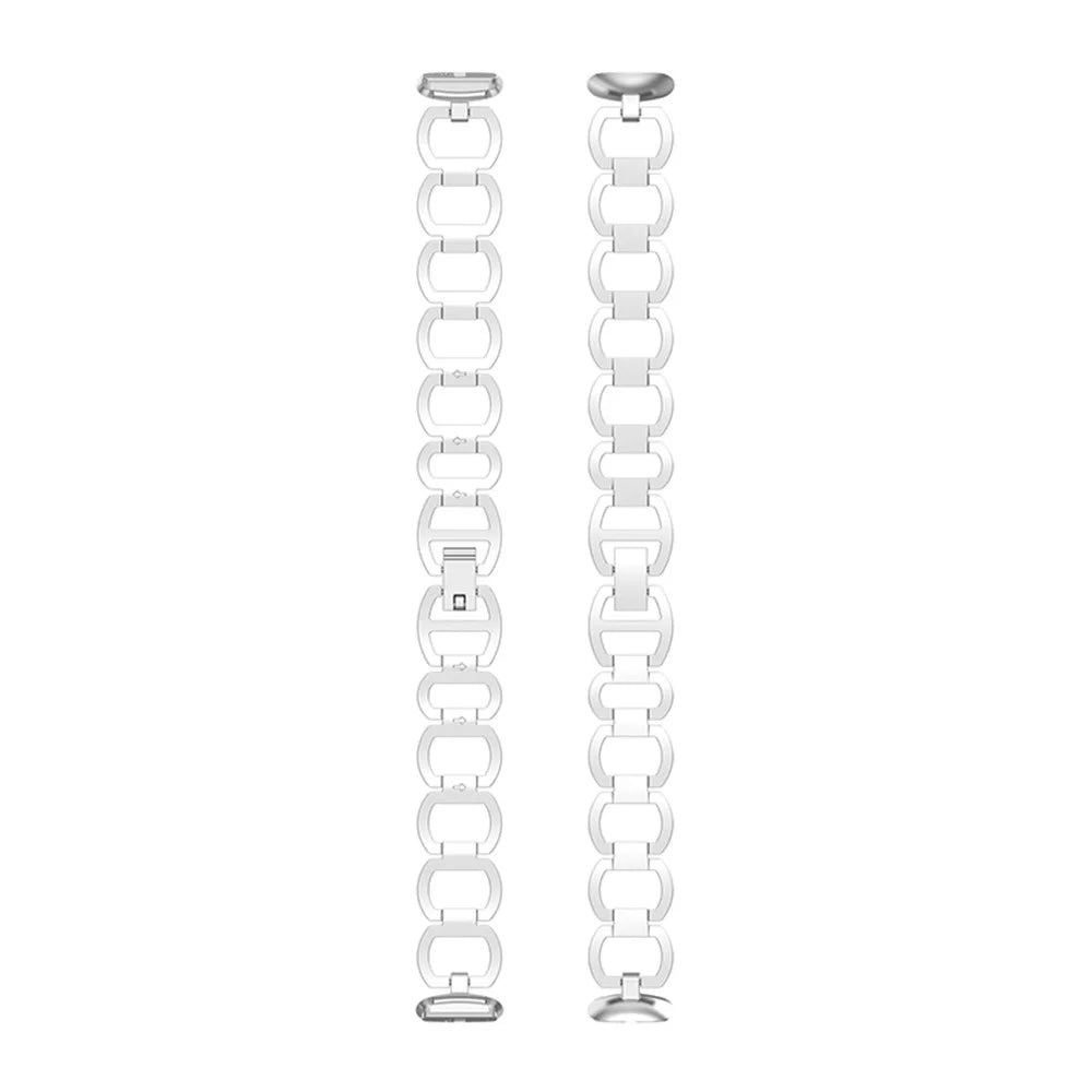 Stainless Steel Watch Band Replacement Bracelet Strap for Fitbit Luxe / Special Edition - Silver - 4